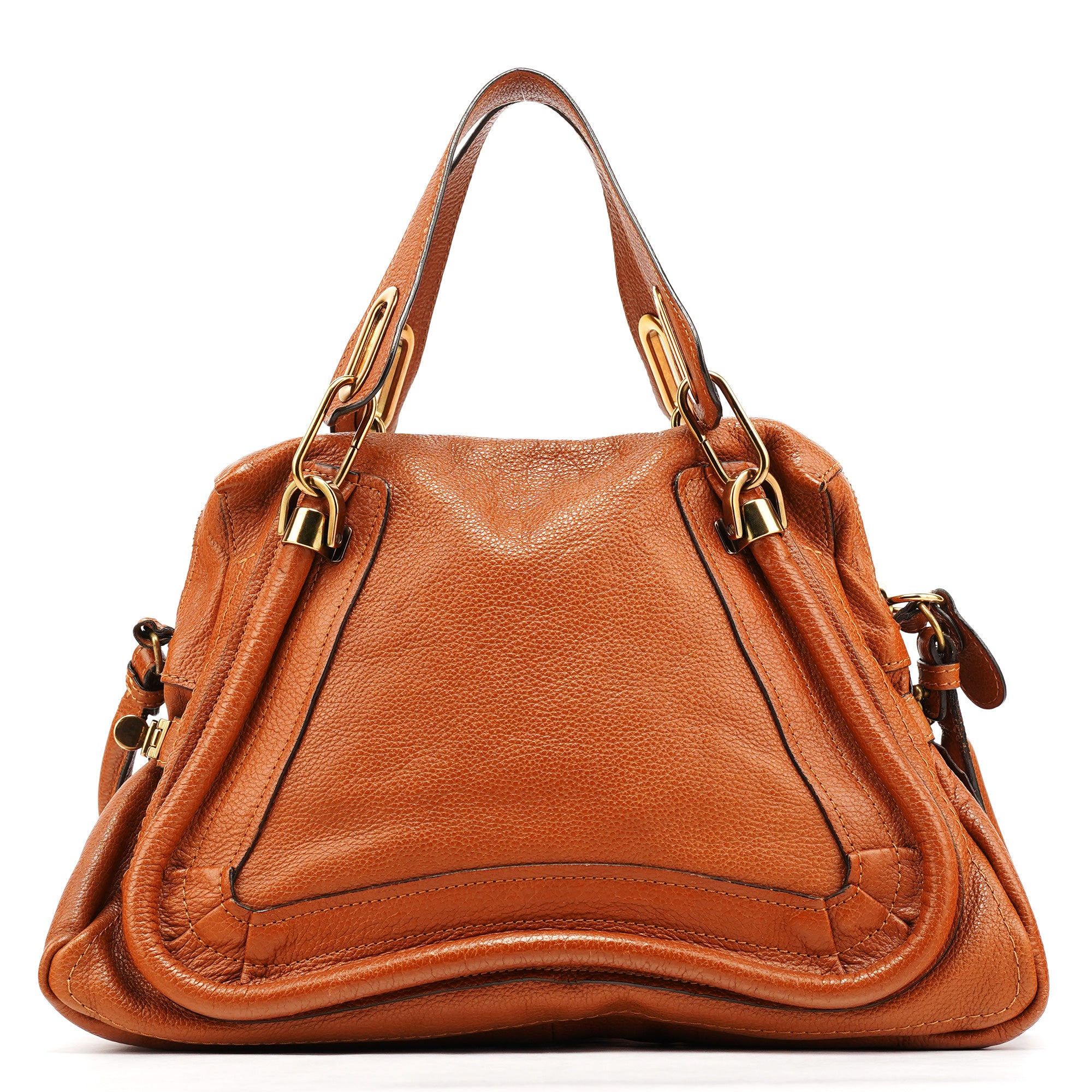 Chloe Light Brown Leather Paraty 2-Way Bag