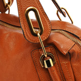 Chloe Light Brown Leather Paraty 2-Way Bag