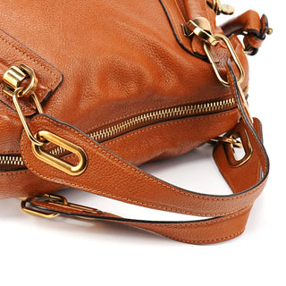 Chloe Light Brown Leather Paraty 2-Way Bag