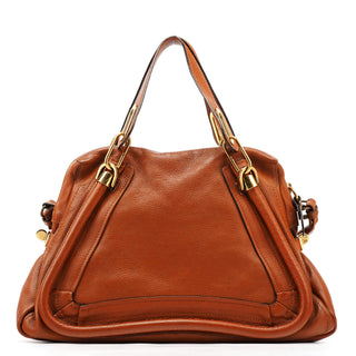 Chloé Light Brown Leather Paraty 2-Way Bag