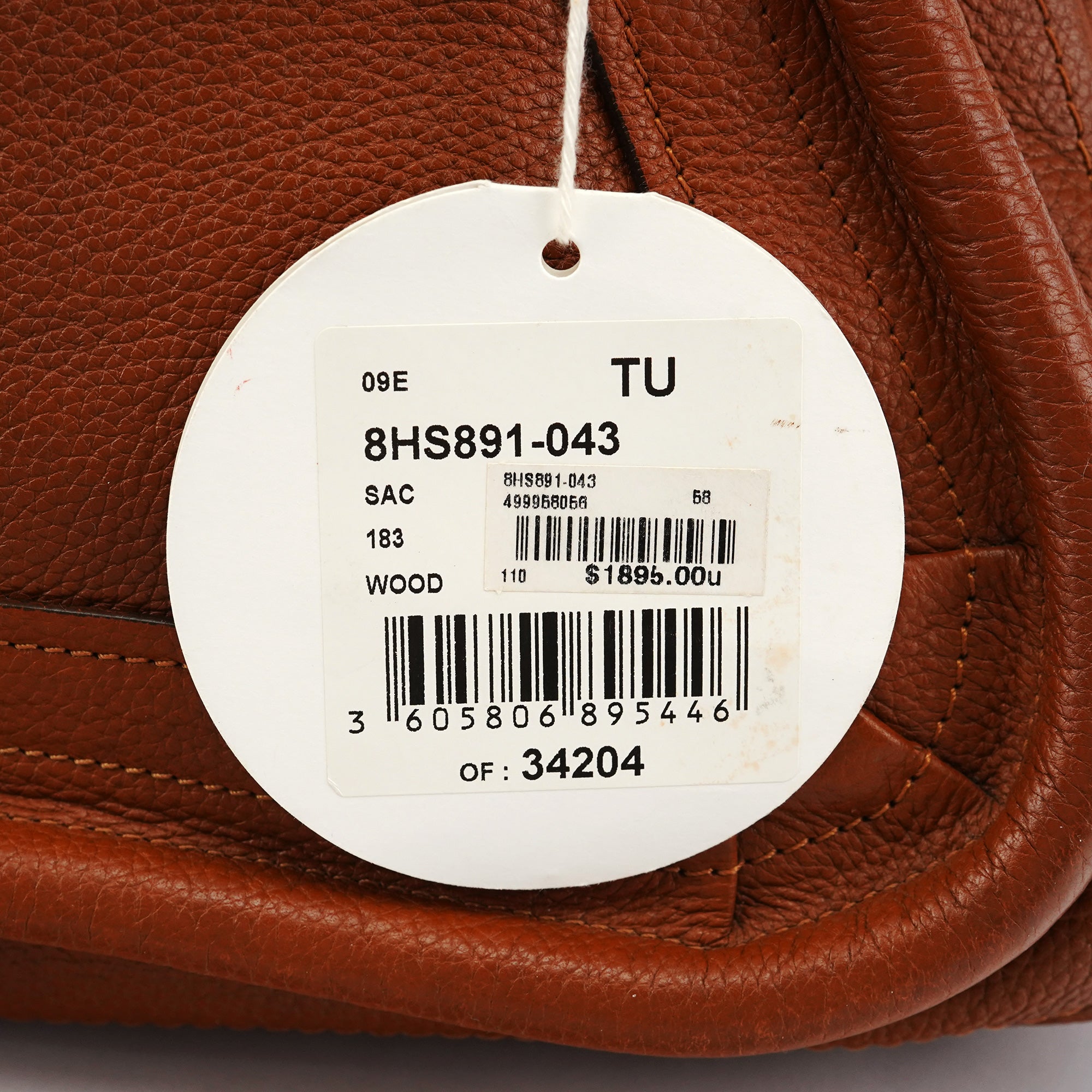 Chloé Sac deux portés Paraty en cuir marron clair
