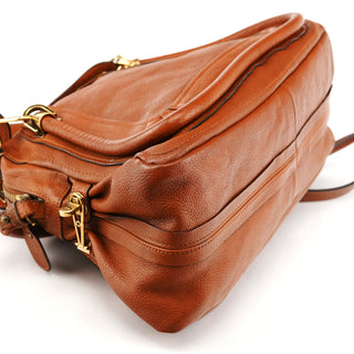 Chloé Light Brown Leather Paraty 2-Way Bag