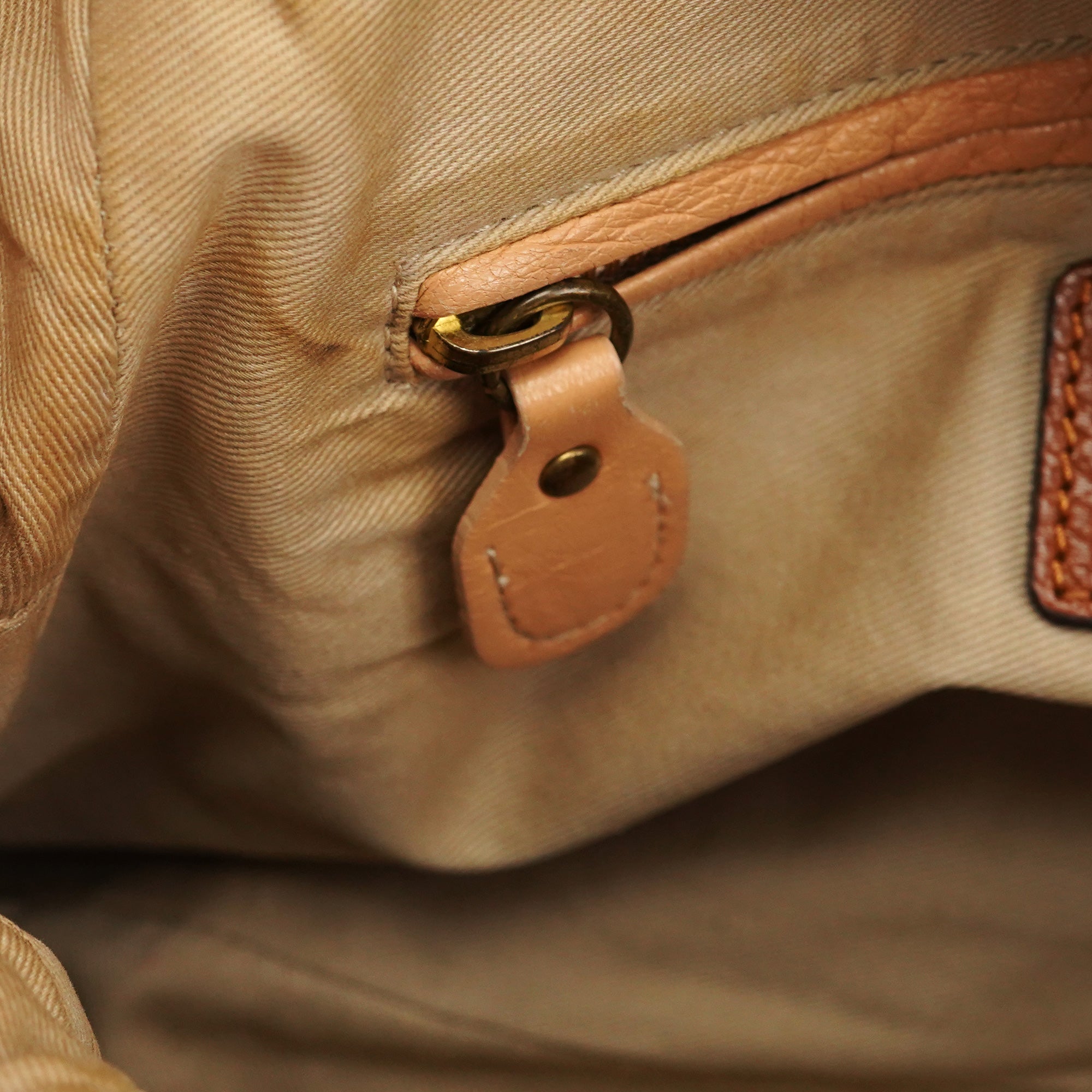 Chloé Sac deux portés Paraty en cuir marron clair