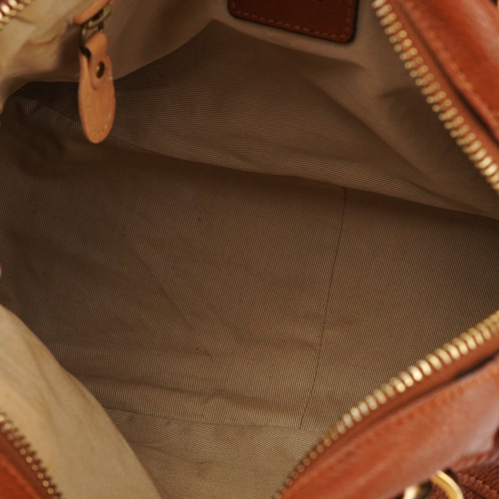 Chloé Sac deux portés Paraty en cuir marron clair