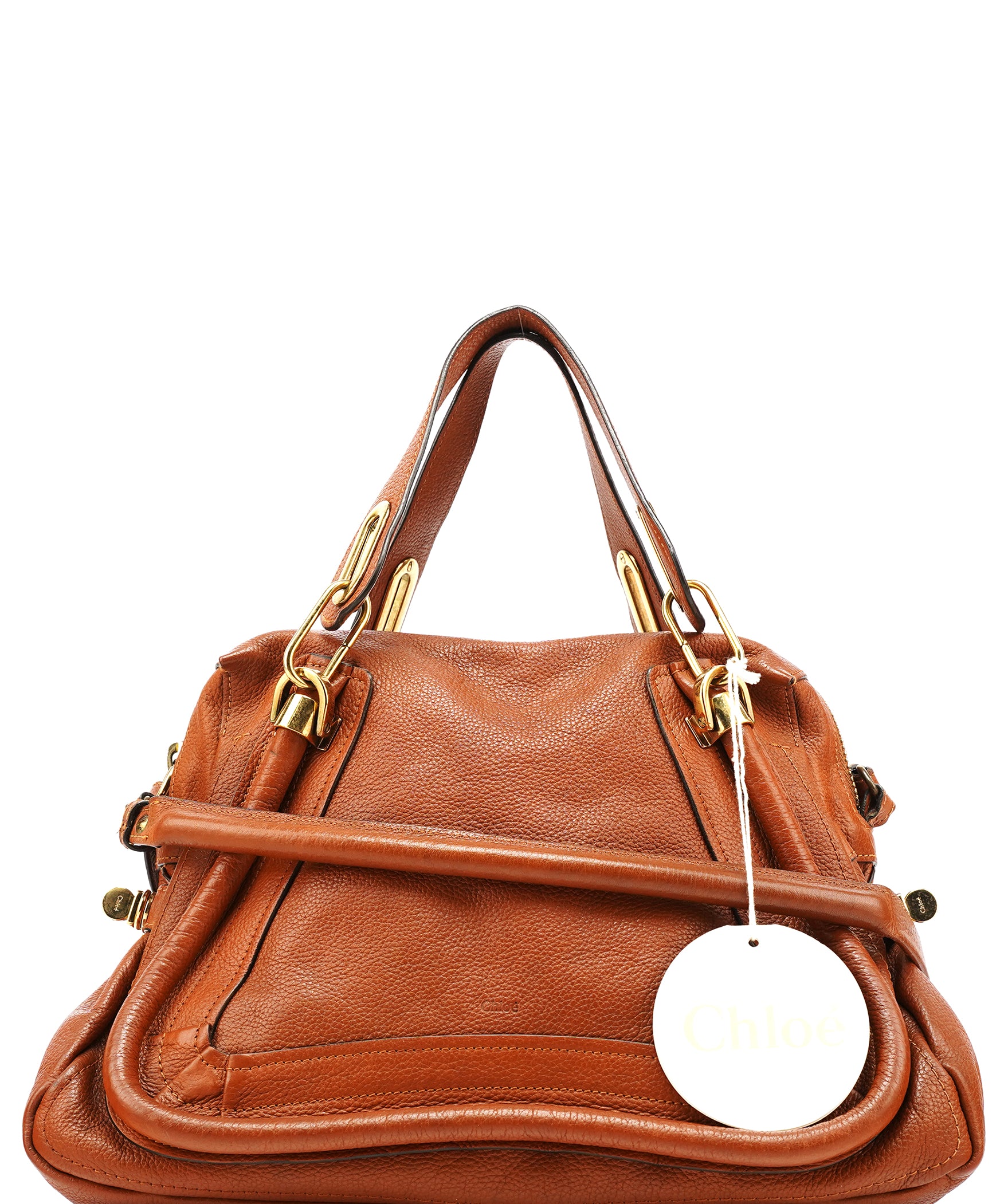 Chloé Light Brown Leather Paraty 2-Way Bag