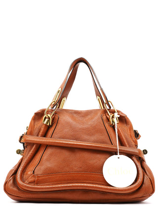 Chloé Light Brown Leather Paraty 2-Way Bag