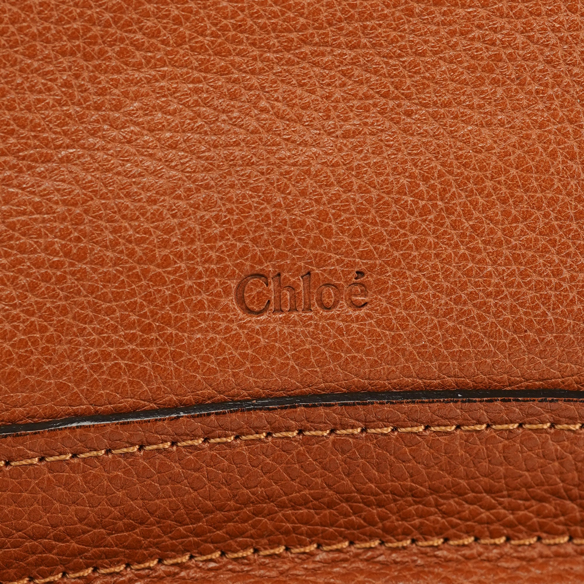 Chloé Light Brown Leather Paraty 2-Way Shoulder Bag
