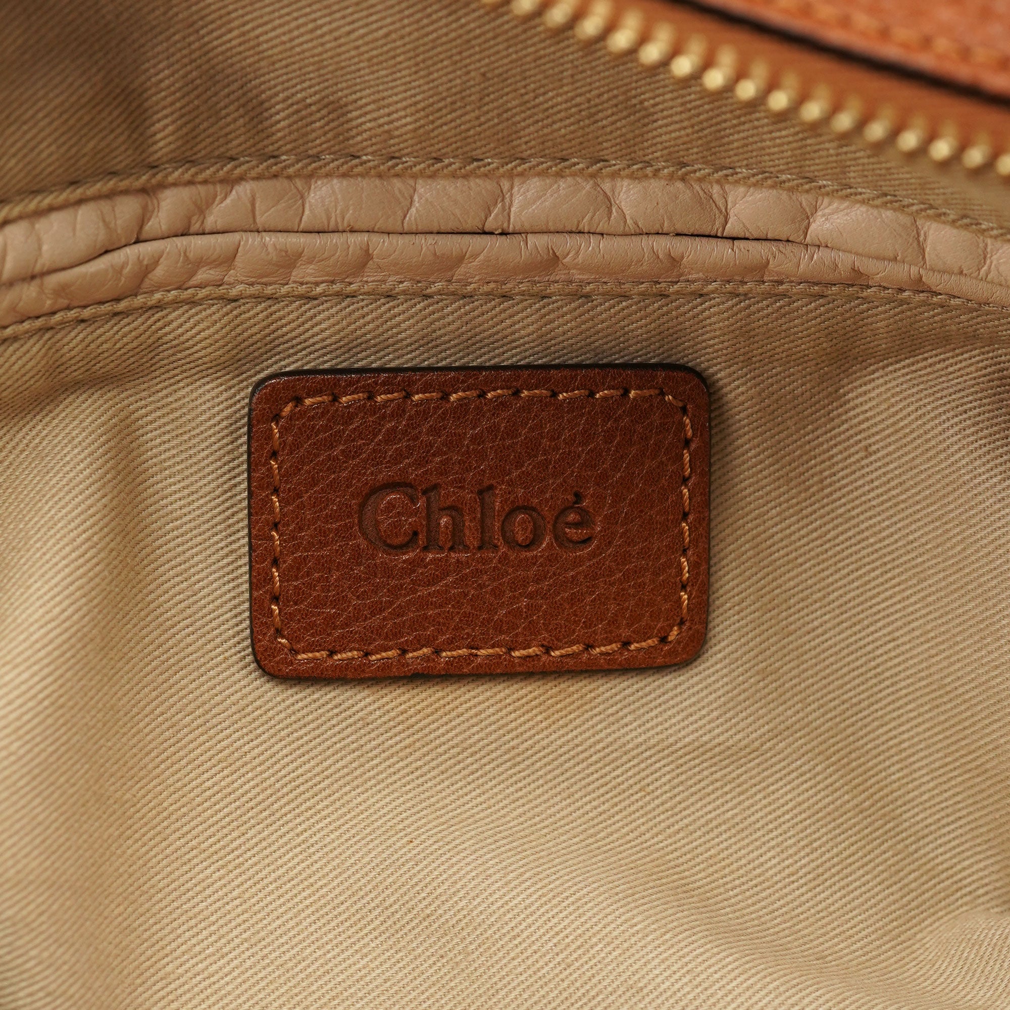 Chloé Light Brown Leather Paraty 2-Way Shoulder Bag