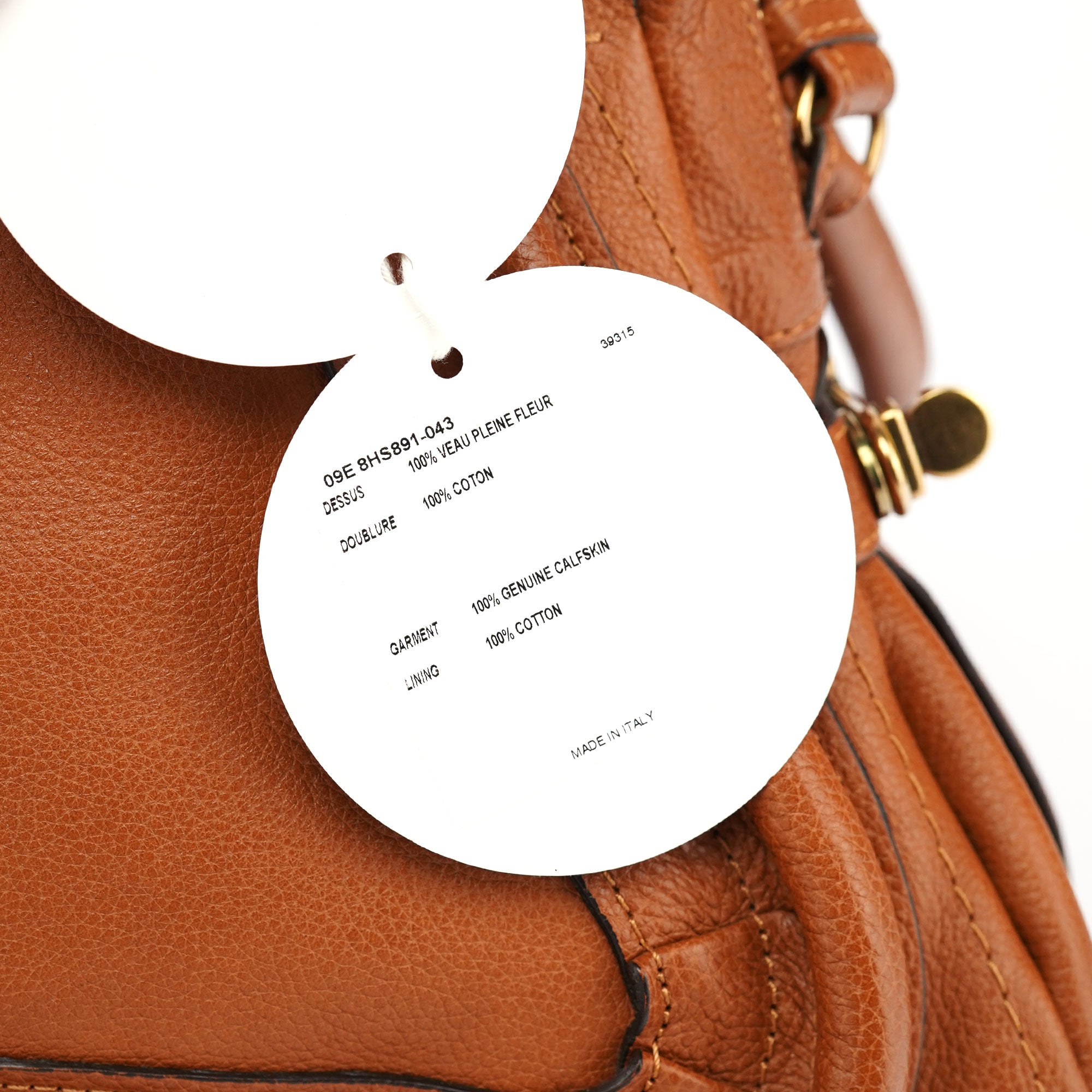 Chloé Light Brown Leather Paraty 2-Way Shoulder Bag