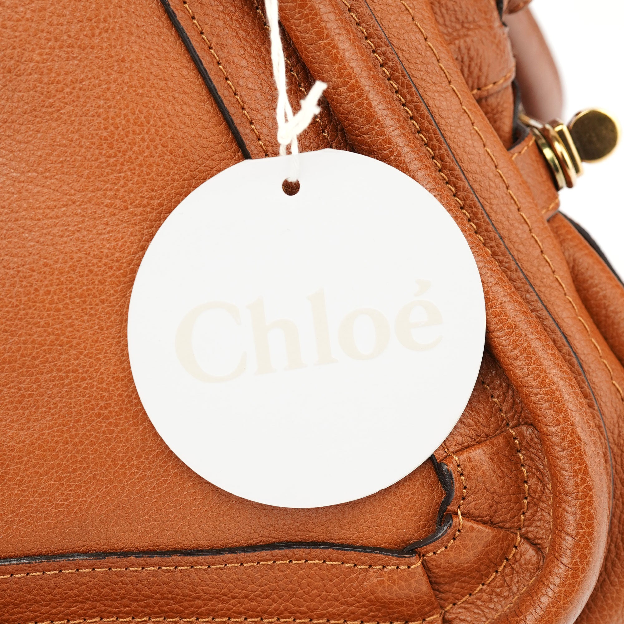 Chloé Light Brown Leather Paraty 2-Way Shoulder Bag