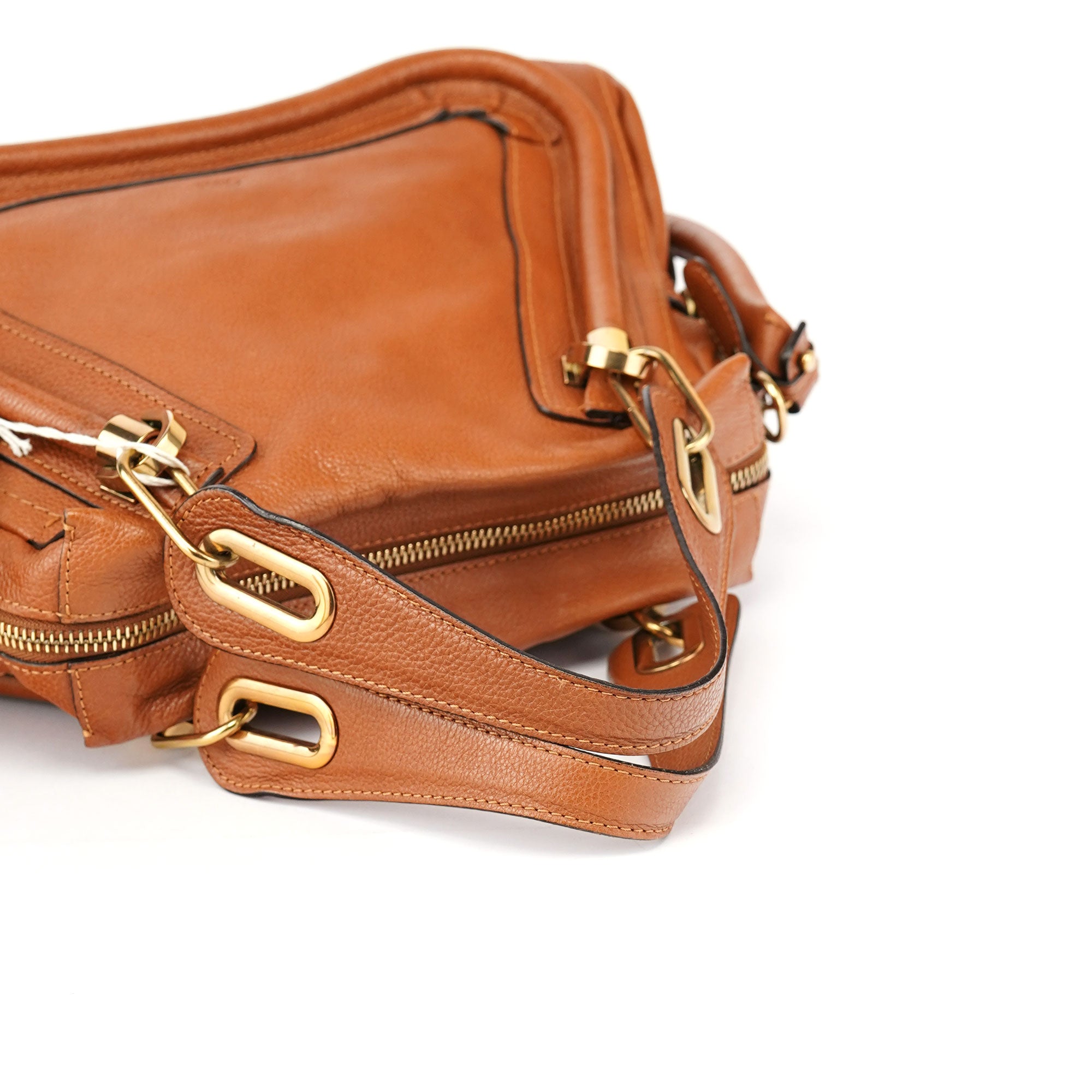 Chloé Light Brown Leather Paraty 2-Way Shoulder Bag