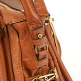 Chloé Light Brown Leather Paraty 2-Way Shoulder Bag