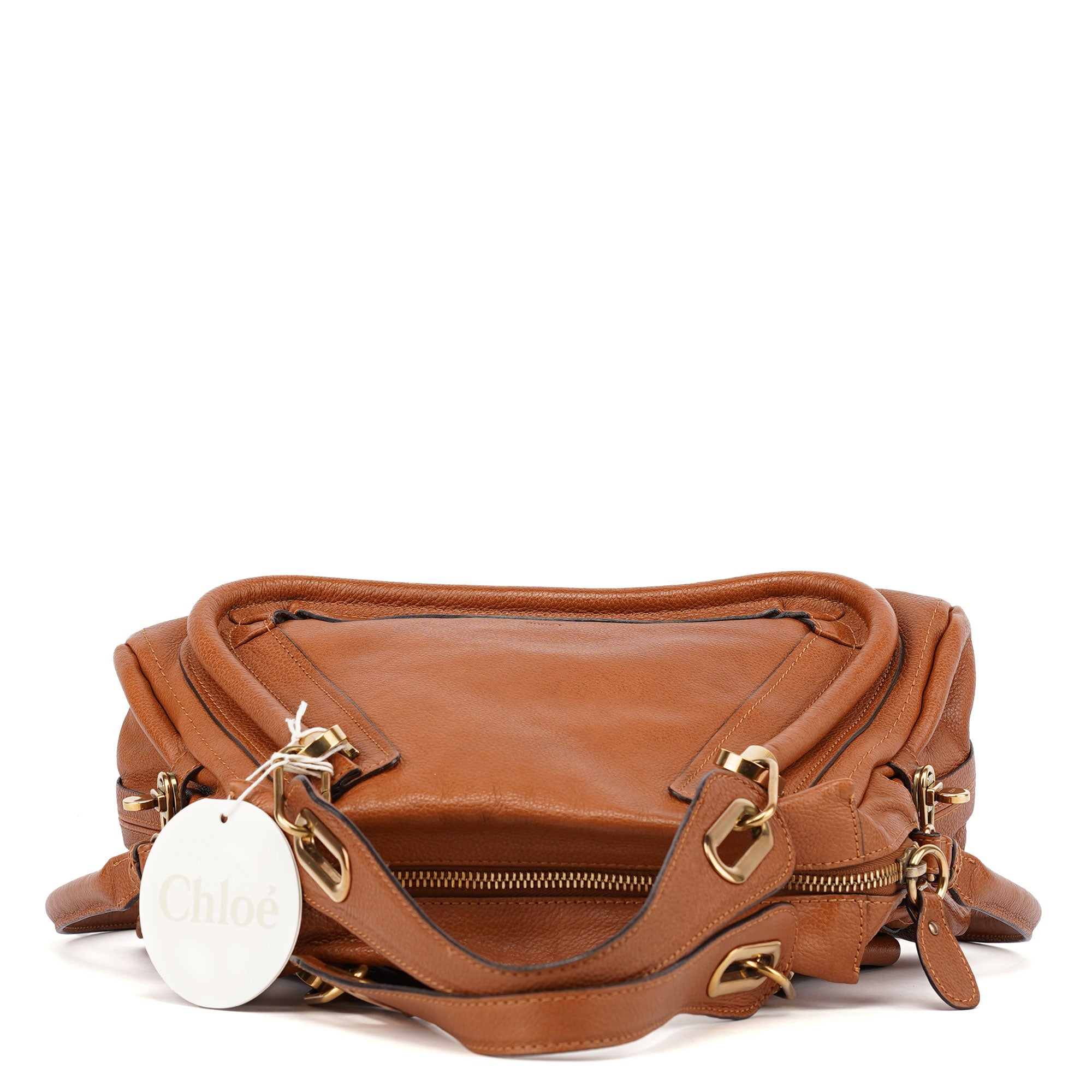 Chloé Light Brown Leather Paraty 2-Way Shoulder Bag