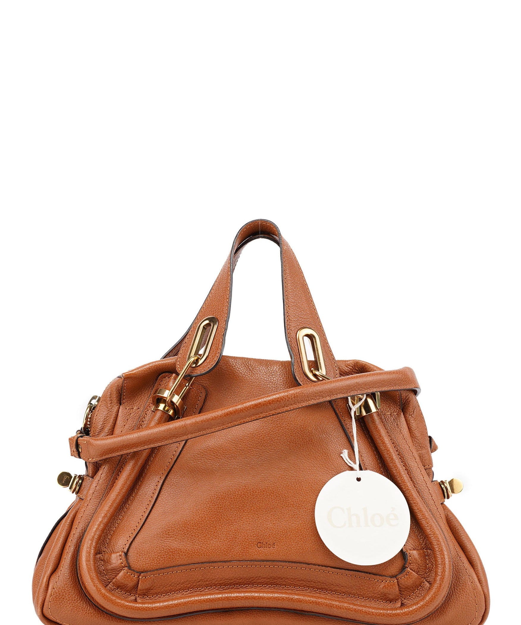 Chloé Light Brown Leather Paraty 2-Way Shoulder Bag