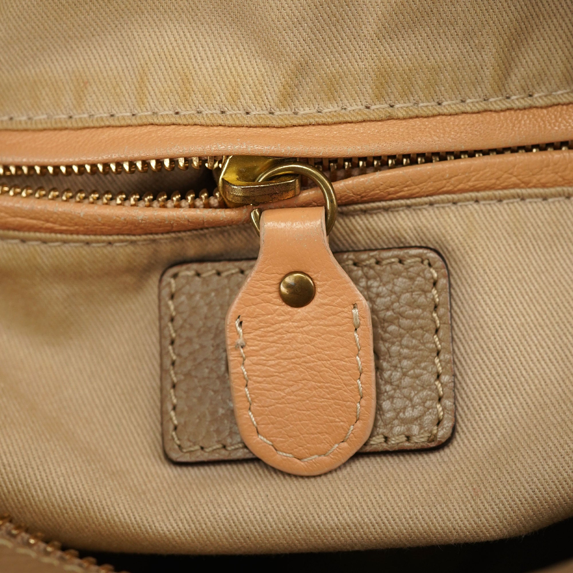 Chloé Light Brown Leather Paraty 2-Way Shoulder Bag