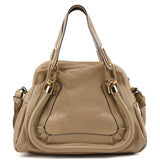 Chloé Light Brown Leather Paraty 2-Way Shoulder Bag