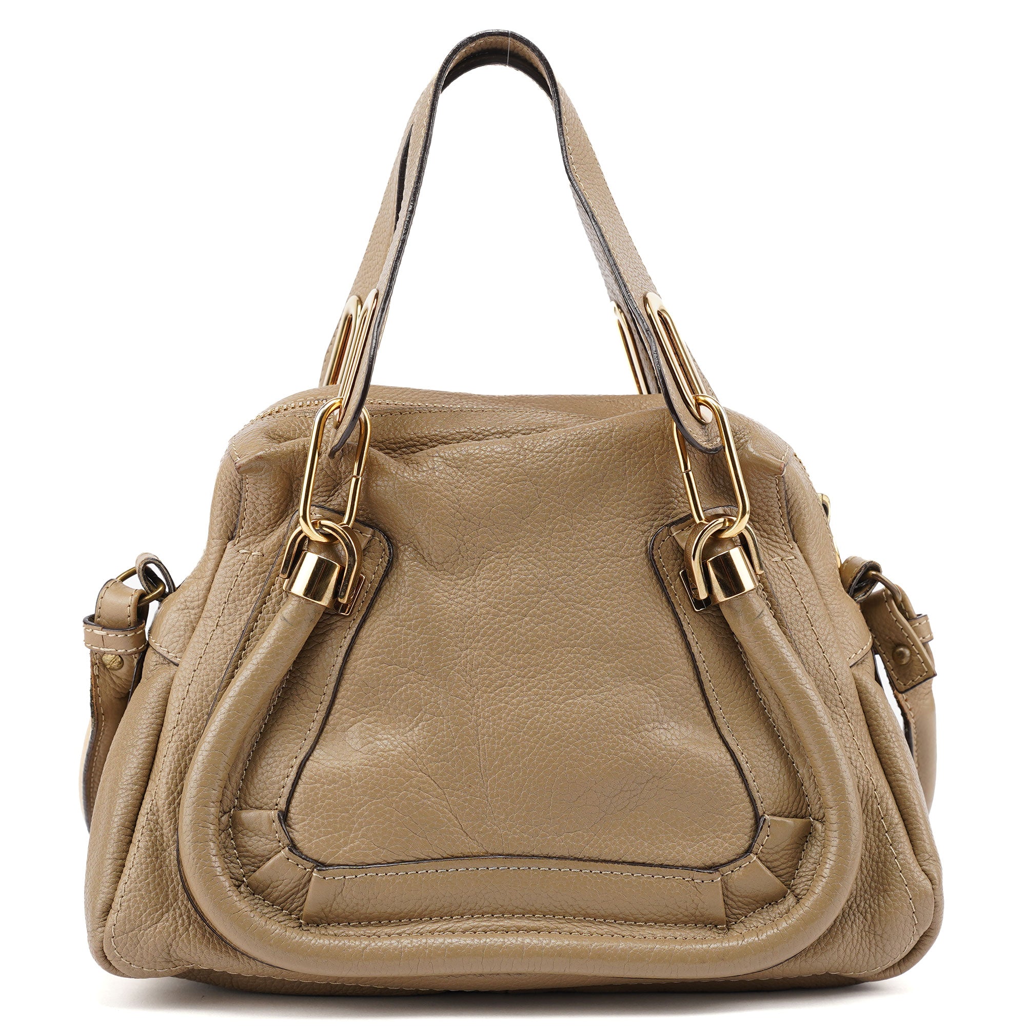 Chloé Light Brown Leather Paraty 2-Way Shoulder Bag