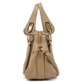 Chloé Light Brown Leather Paraty 2-Way Shoulder Bag