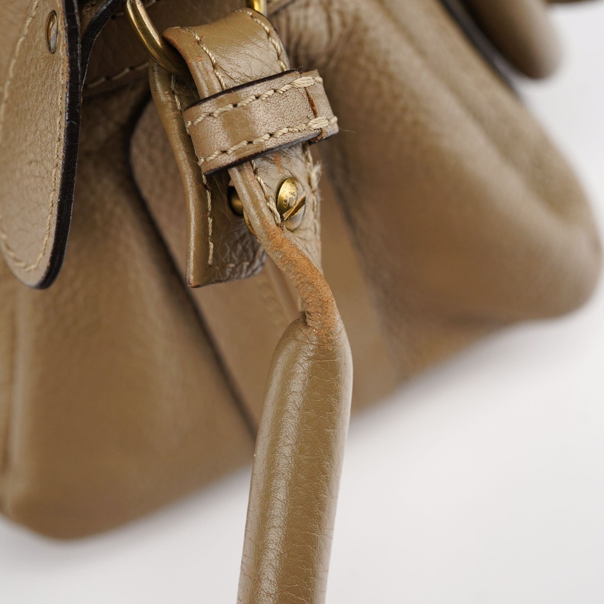 Chloé Light Brown Leather Paraty 2-Way Shoulder Bag