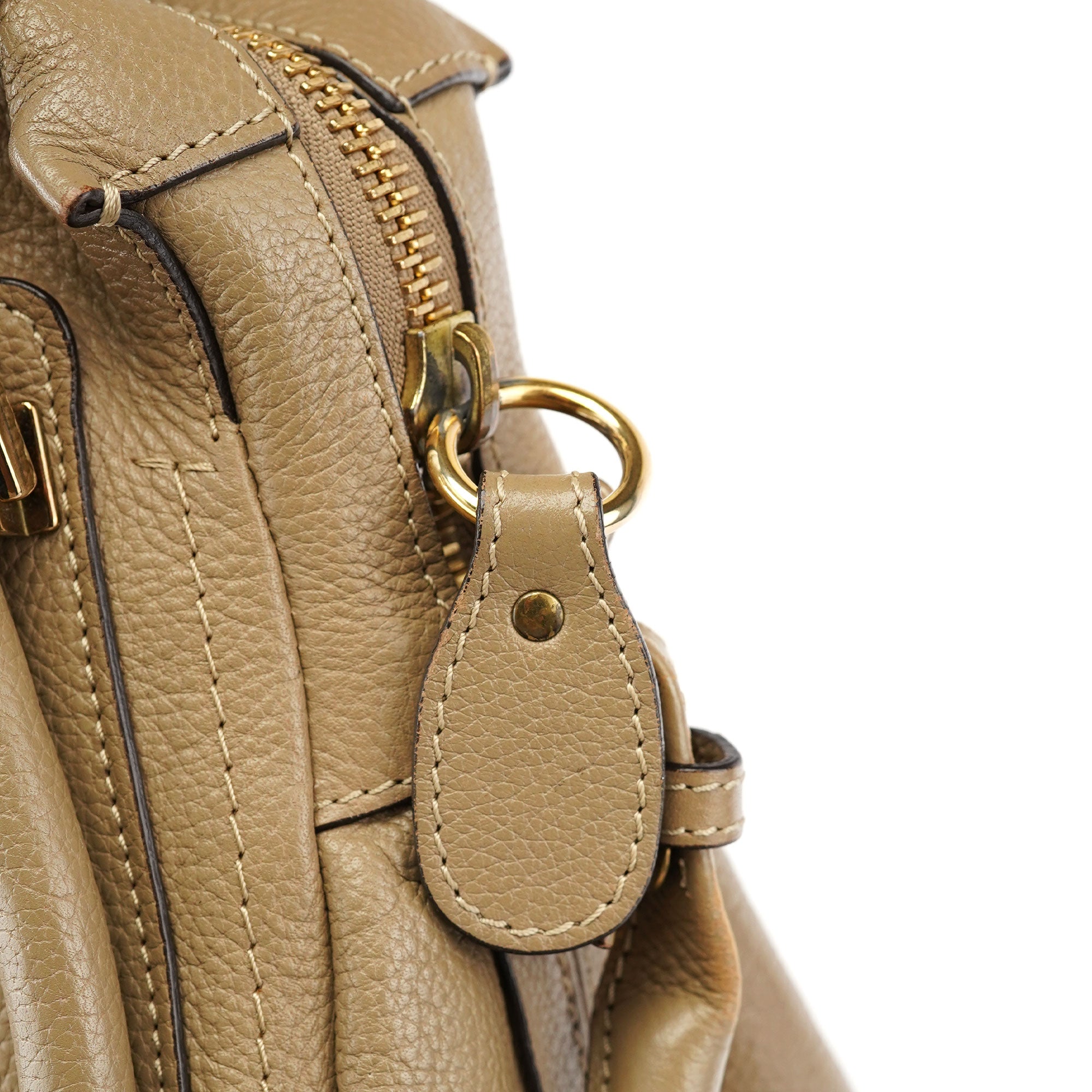 Chloé Light Brown Leather Paraty 2-Way Shoulder Bag