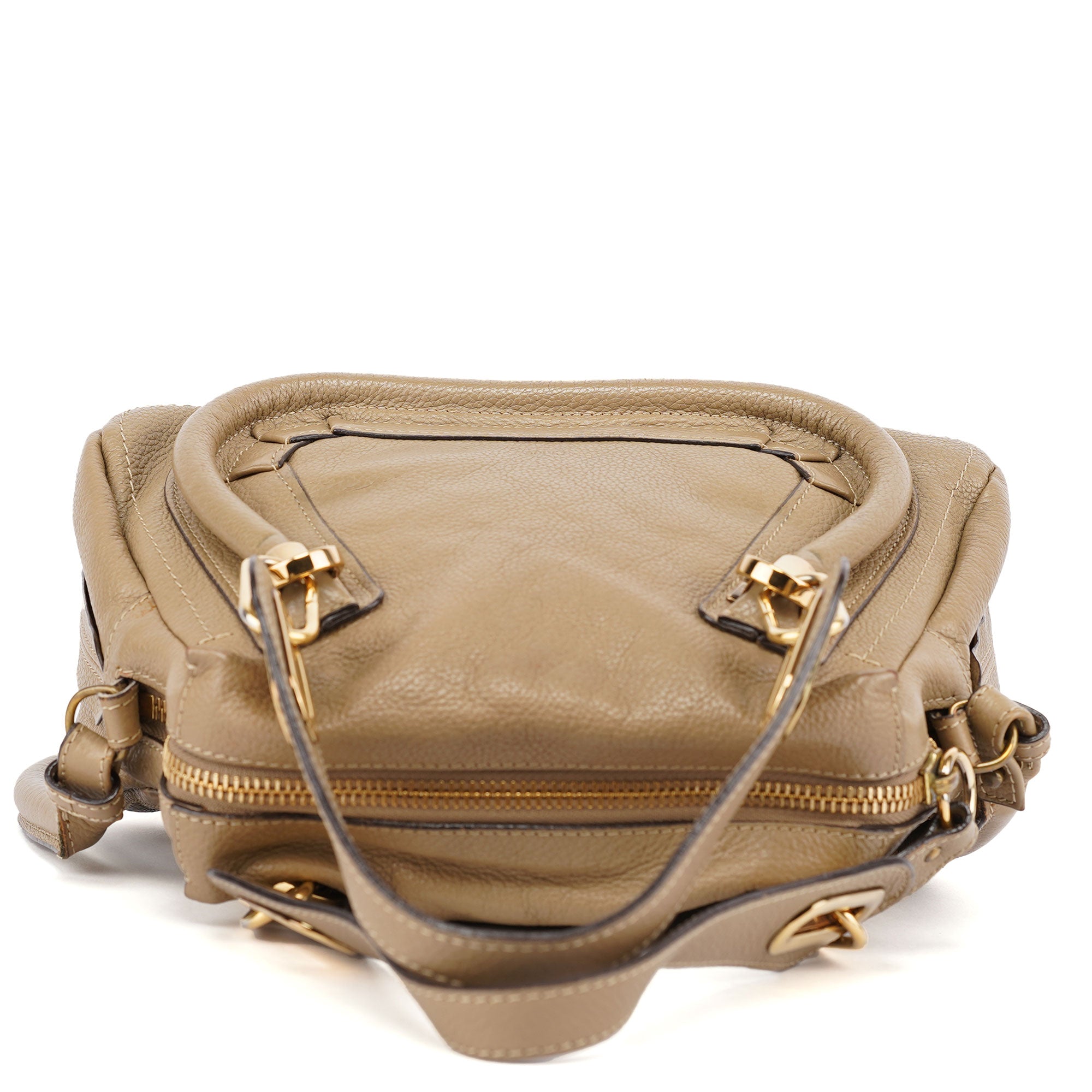 Chloé Light Brown Leather Paraty 2-Way Shoulder Bag