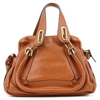 Chloé Light Brown Leather Paraty 2-Way Shoulder Bag