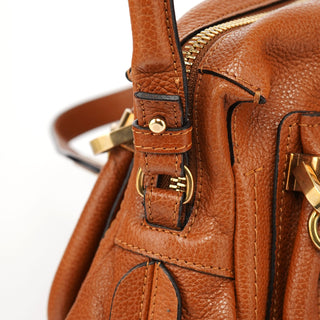 Chloé Light Brown Leather Paraty 2-Way Shoulder Bag