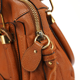 Chloé Light Brown Leather Paraty 2-Way Shoulder Bag