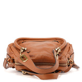 Chloé Paraty 2-Way Schultertasche aus hellbraunem Leder