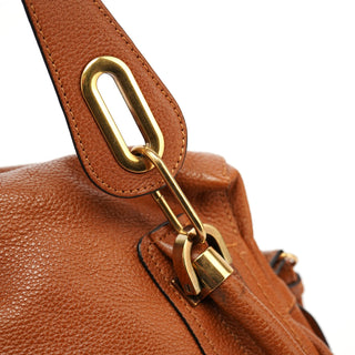 Chloé Light Brown Leather Paraty 2-Way Shoulder Bag