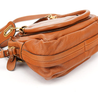 Chloé Light Brown Leather Paraty 2-Way Shoulder Bag