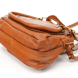 Chloé Light Brown Leather Paraty 2-Way Shoulder Bag
