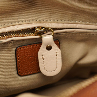 Chloé Light Brown Leather Paraty 2-Way Shoulder Bag