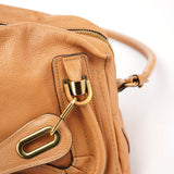 Chloé Light Brown Leather Paraty 2-Way Shoulder Bag