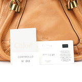 Chloé Light Brown Leather Paraty 2-Way Shoulder Bag