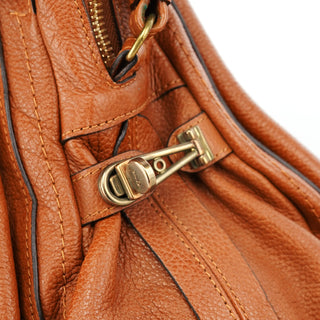 Chloé Light Brown Leather Paraty 2-Way Shoulder Bag