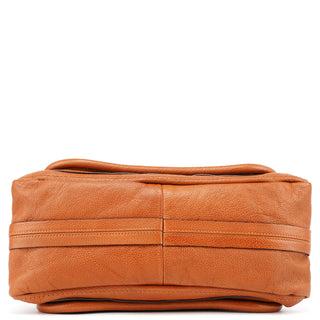 Chloé Light Brown Leather Paraty 2-Way Shoulder Bag