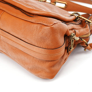 Chloé Light Brown Leather Paraty 2-Way Shoulder Bag