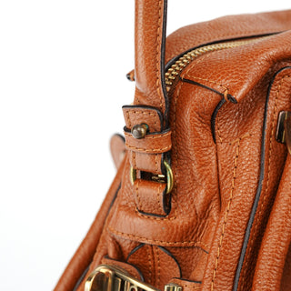 Chloé Light Brown Leather Paraty 2-Way Shoulder Bag