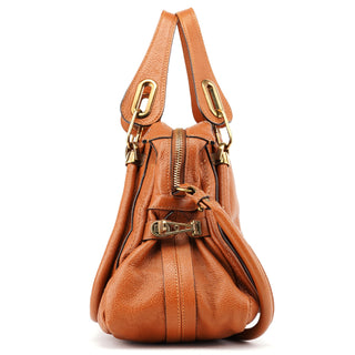 Chloé Light Brown Leather Paraty 2-Way Shoulder Bag