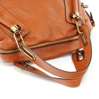 Chloé Light Brown Leather Paraty 2-Way Shoulder Bag