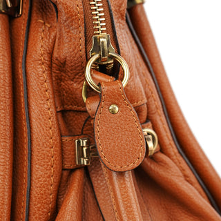 Chloé Light Brown Leather Paraty 2-Way Shoulder Bag