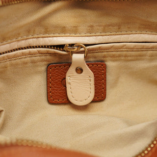 Chloé Light Brown Leather Paraty 2-Way Shoulder Bag