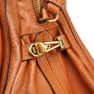 Chloé Light Brown Leather Paraty 2-Way Shoulder Bag