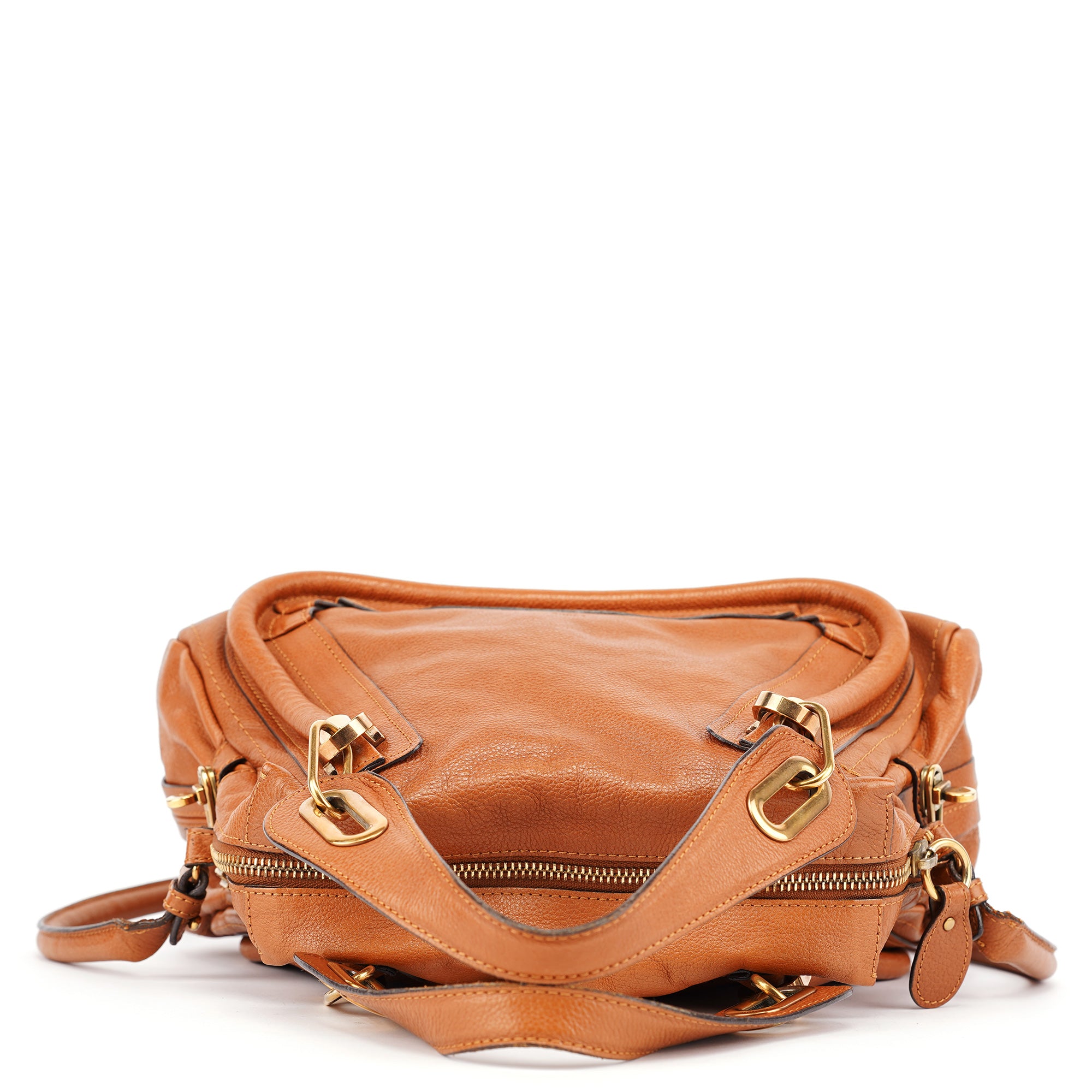 Chloé Sac deux portés Paraty en cuir marron clair
