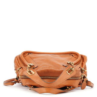 Chloé Light Brown Leather Paraty 2-Way Shoulder Bag