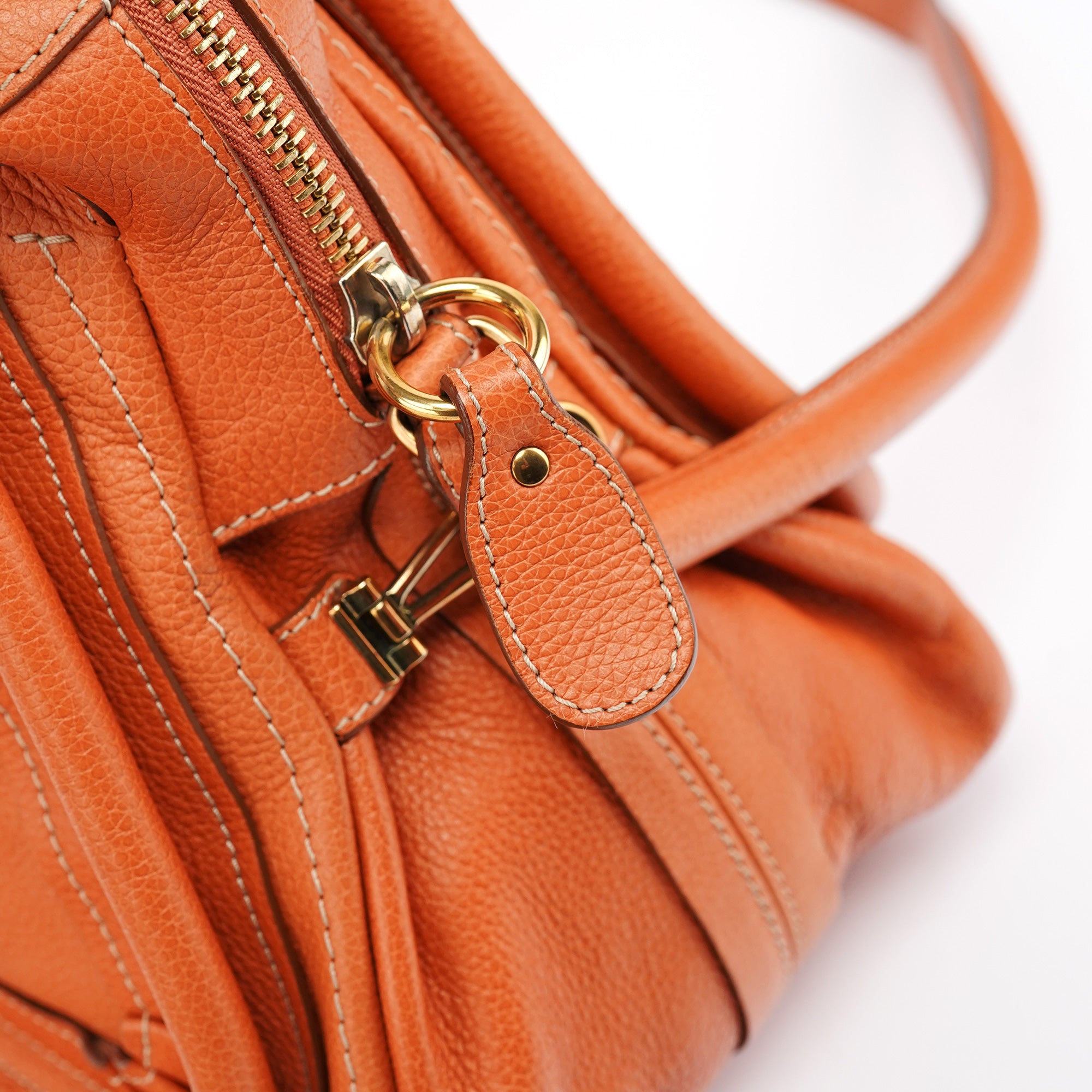 Chloé Paraty 2-Way Schultertasche aus hellbraunem Leder