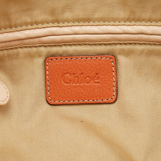 Chloe Light Brown Leather Paraty 2-Way Shoulder Bag