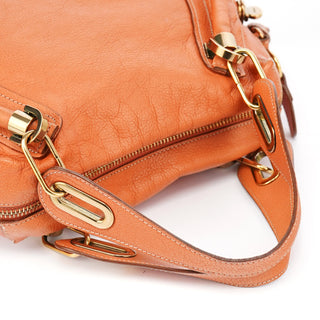 Chloe Light Brown Leather Paraty 2-Way Shoulder Bag