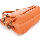 Chloé Paraty 2-Way Schultertasche aus hellbraunem Leder